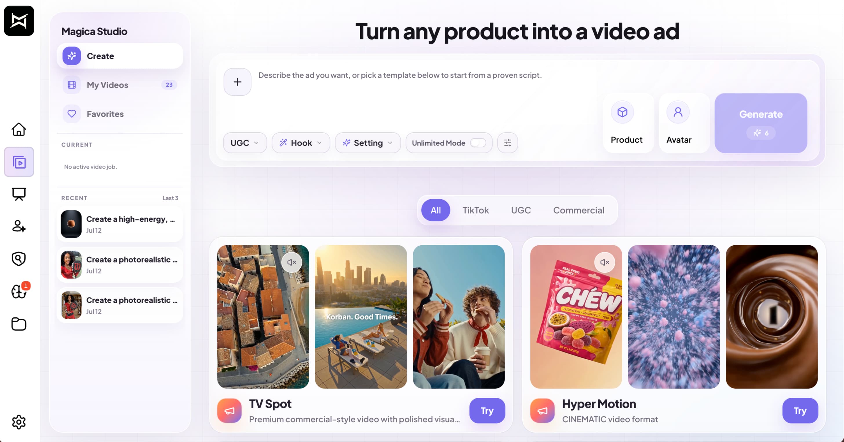 AdMagica product showcase