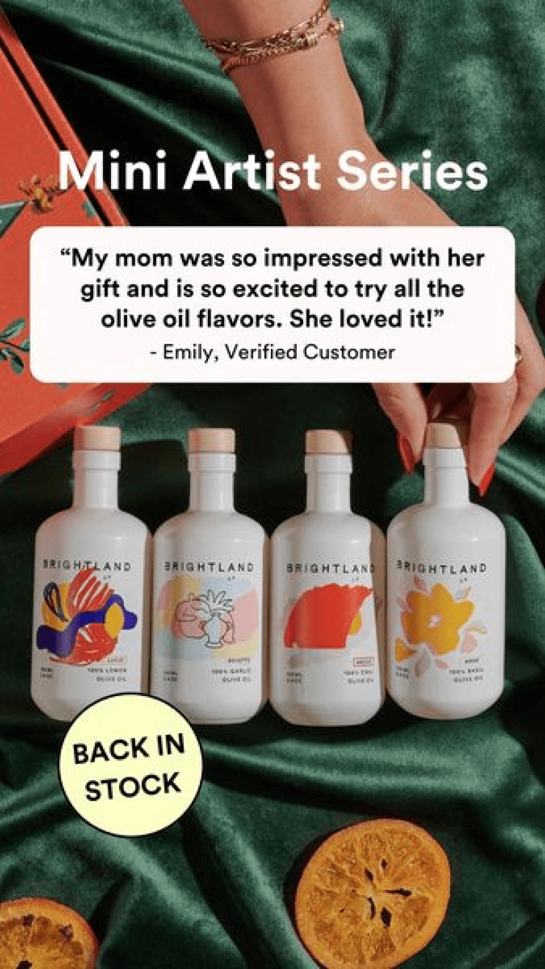 Brightland olive oil campaign creative